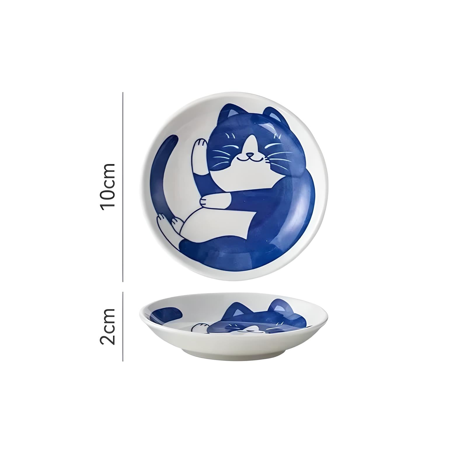 Japanese Lucky Cat Plate - KITCHUNI