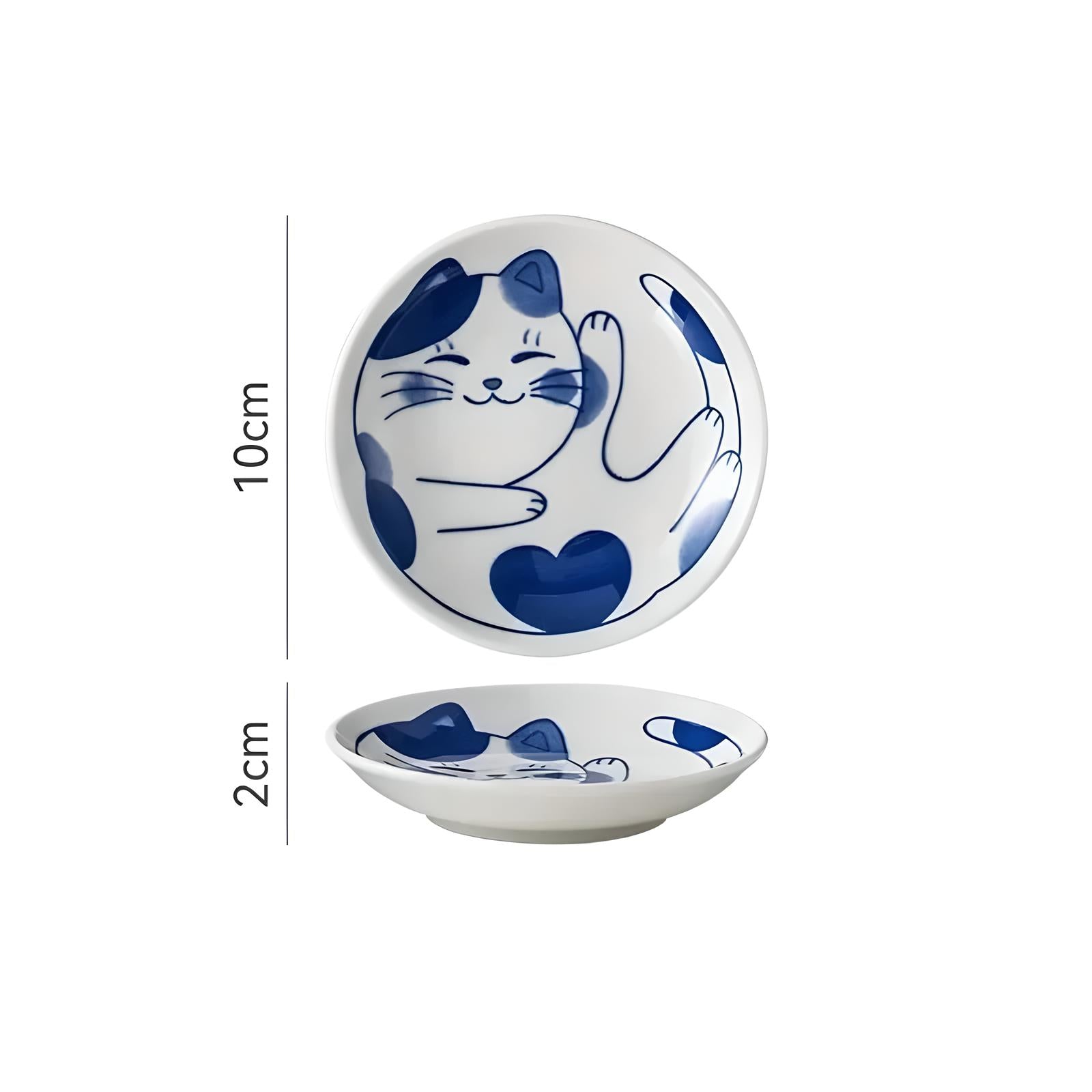 Japanese Lucky Cat Plate - KITCHUNI