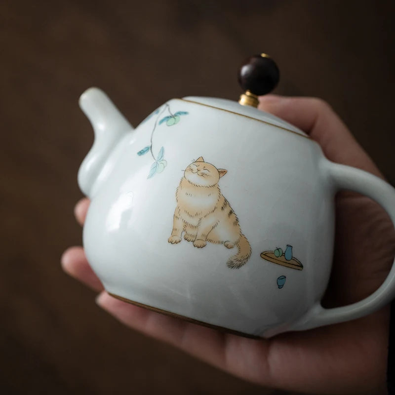 Cute Cat Teapot 280ml - KITCHUNI