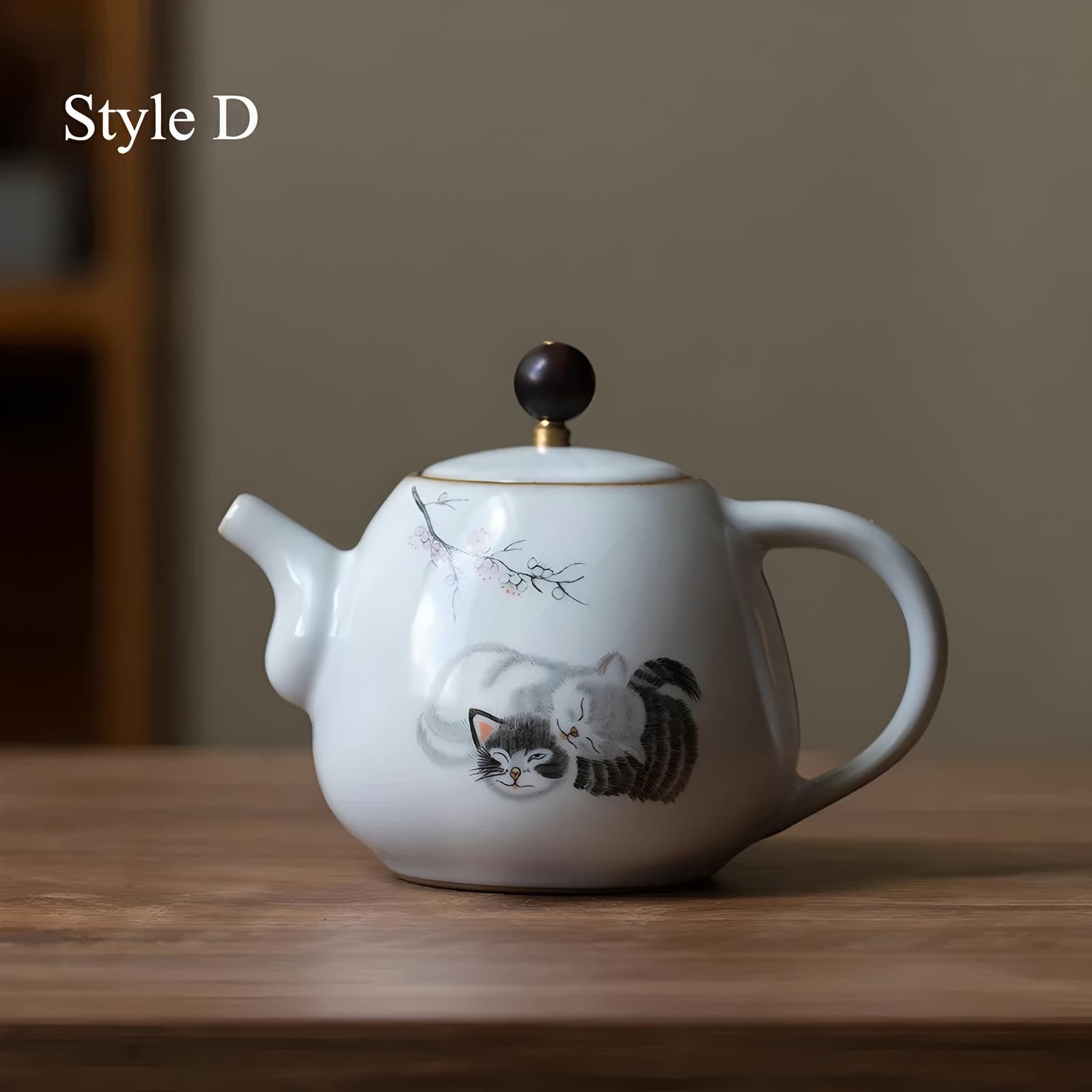 Cute Cat Teapot 280ml - KITCHUNI