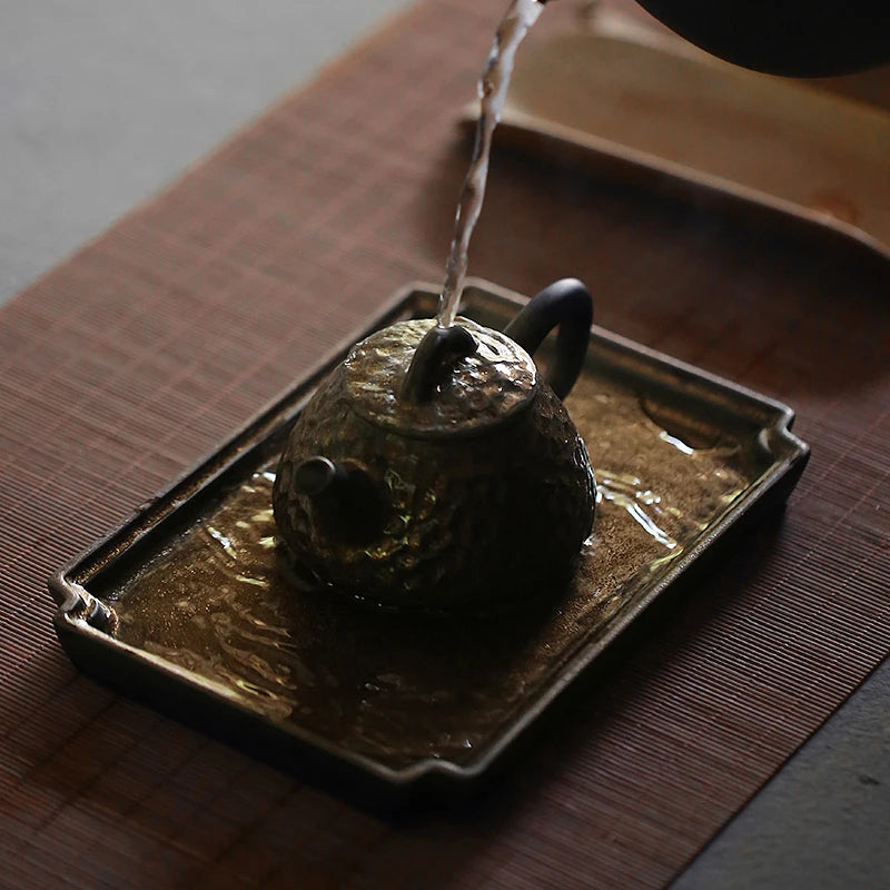 Golden Pottery Serenity Tea Tray - KITCHUNI