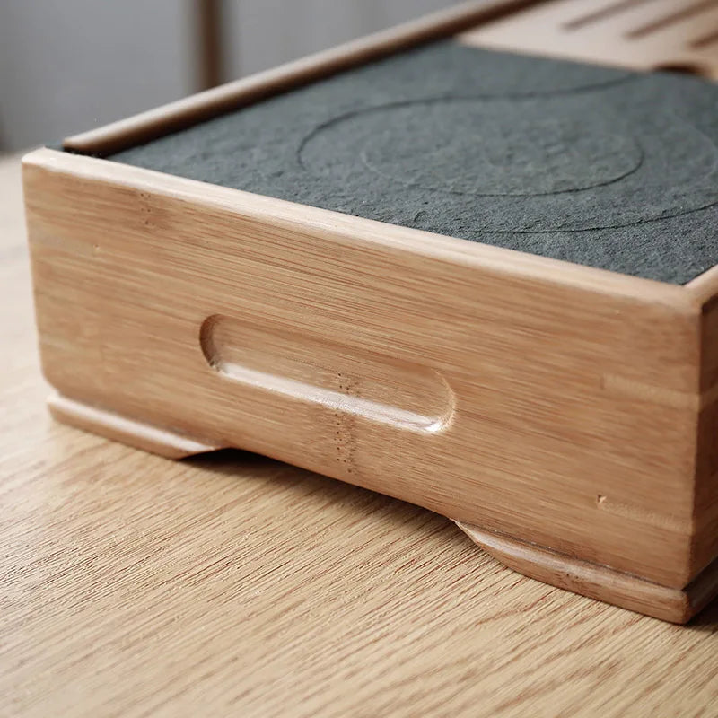 Wujin Stone And Bamboo Tea Tray - KITCHUNI