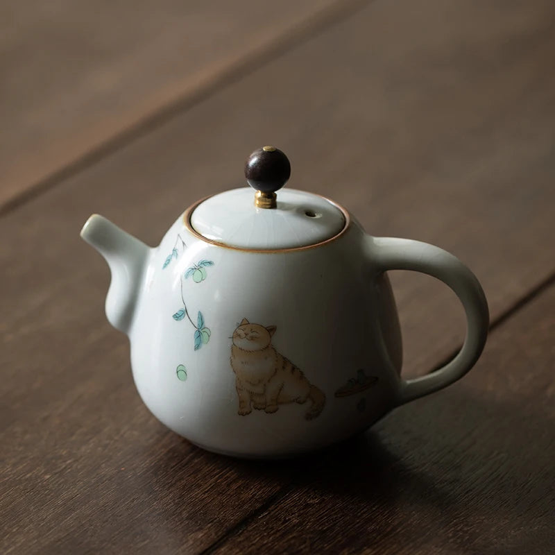 Cute Cat Teapot 280ml - KITCHUNI