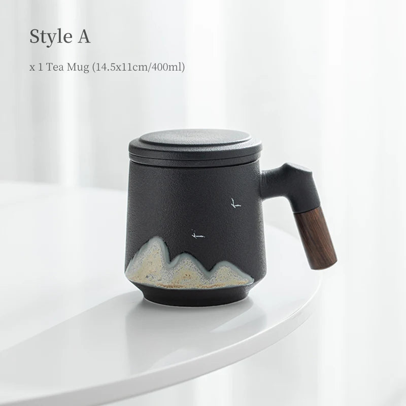 Mountain Mug With Infuser 400ml - KITCHUNI