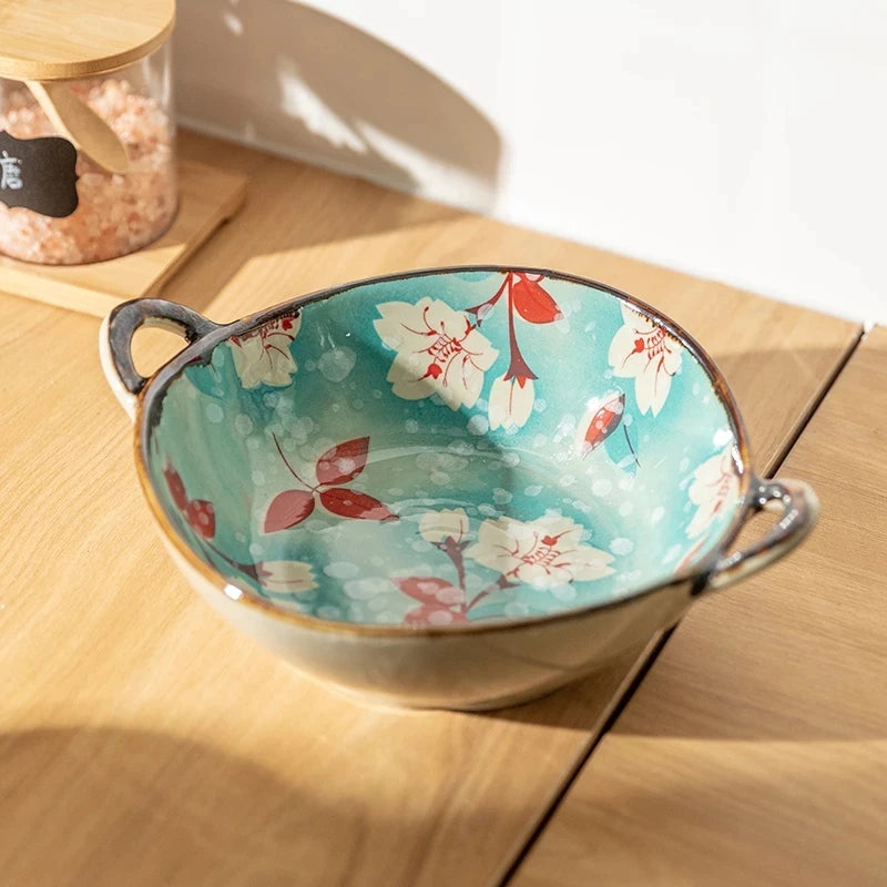 Japanese Floral Noodle Bowl - KITCHUNI