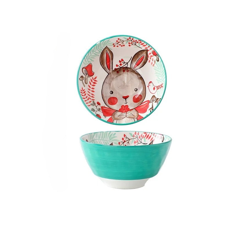 Cartoon Forest Animals bowl 4.5 inch