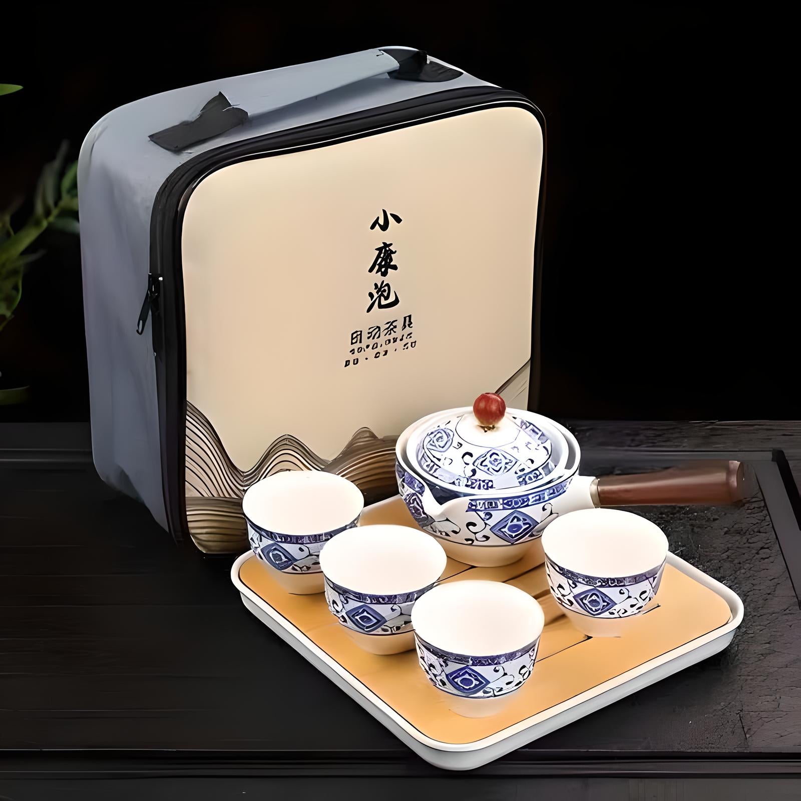 Chinese Gongfu Tea Set Portable All in One Gift Bag