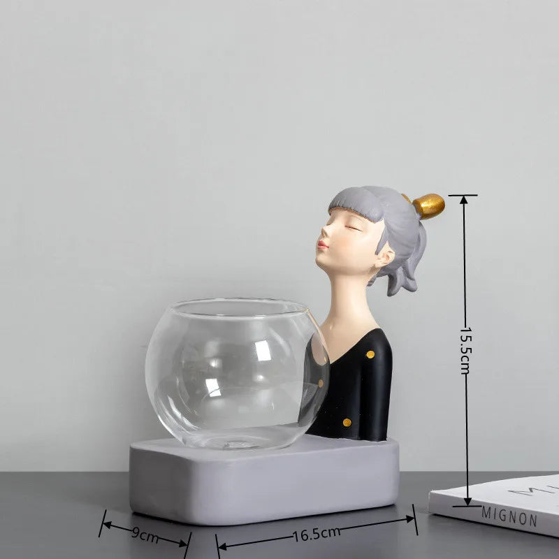 Creative Glass Figurine with Lights - KITCHUNI