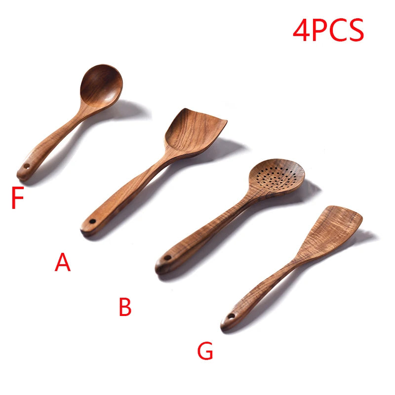 Natural Teak Spoon Spatula - KITCHUNI