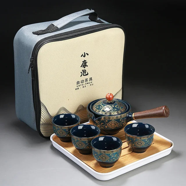 Chinese Gongfu Tea Set Portable All in One Gift Bag - KITCHUNI