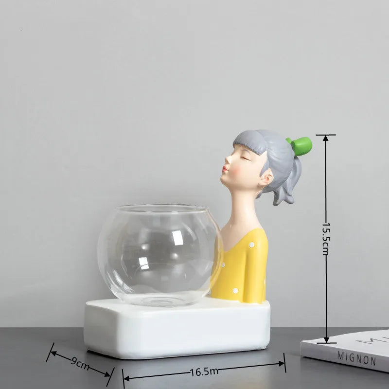 Creative Glass Figurine with Lights - KITCHUNI