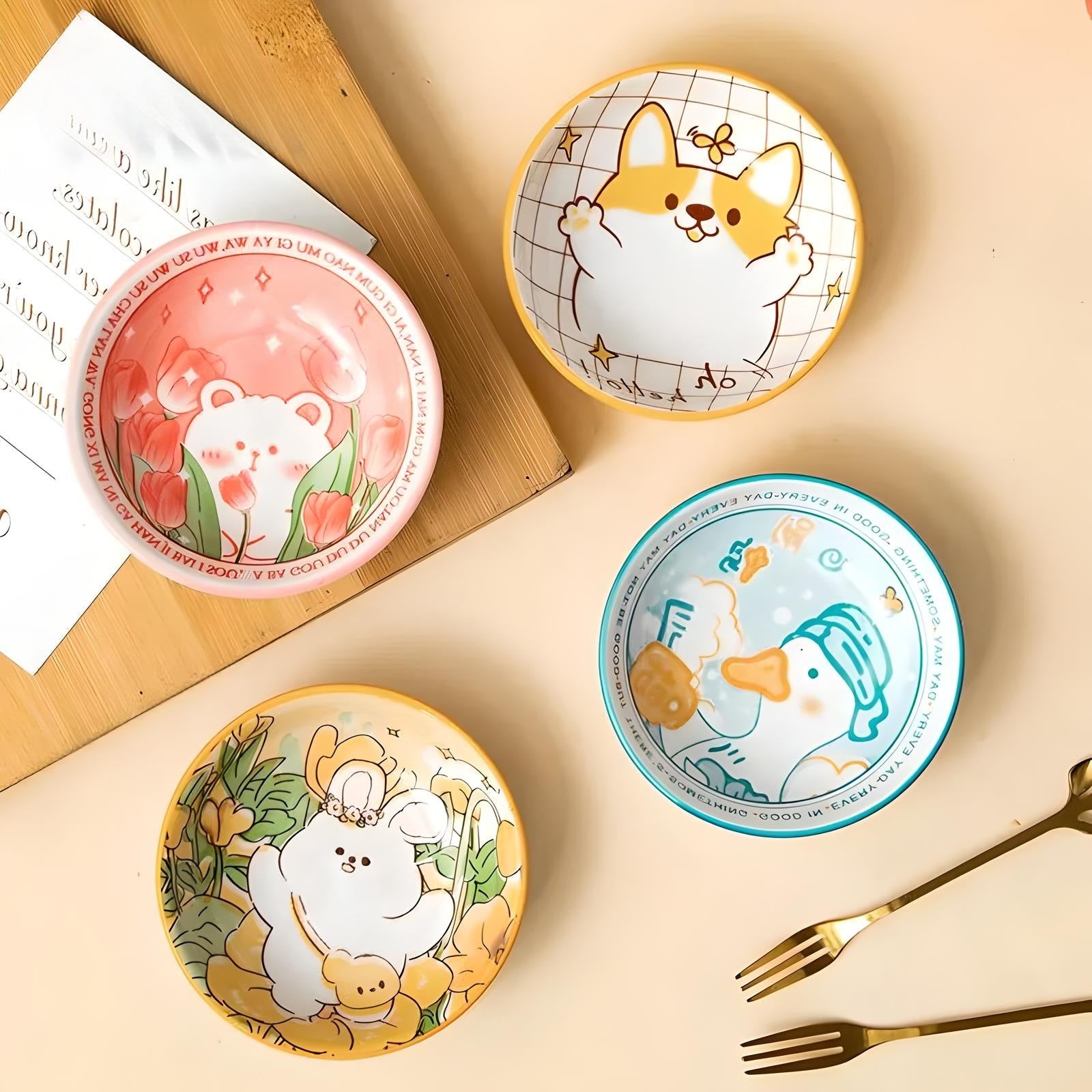 Cute Animal Plates - KITCHUNI