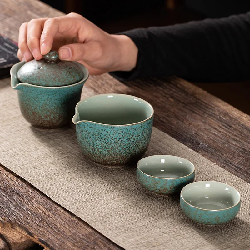 Gaiwan Portable Ceremony Tea set - KITCHUNI