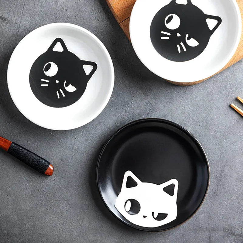 Cartoon Cat Snack Dish - KITCHUNI