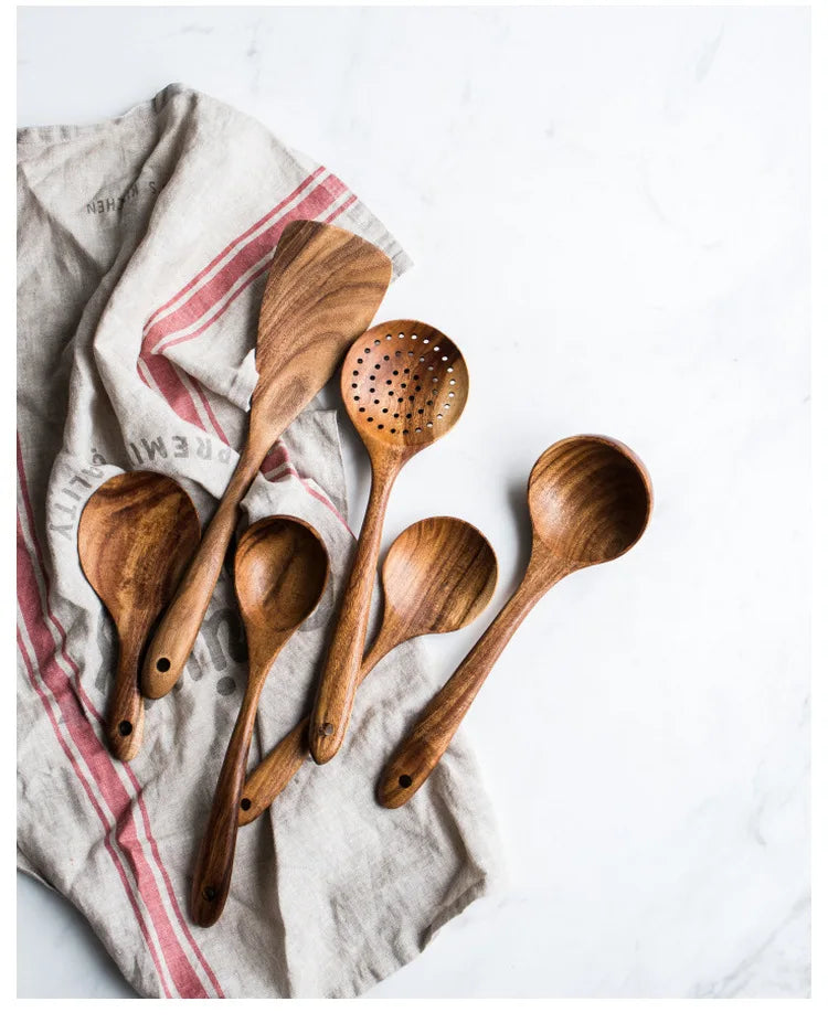 Natural Teak Spoon Spatula - KITCHUNI