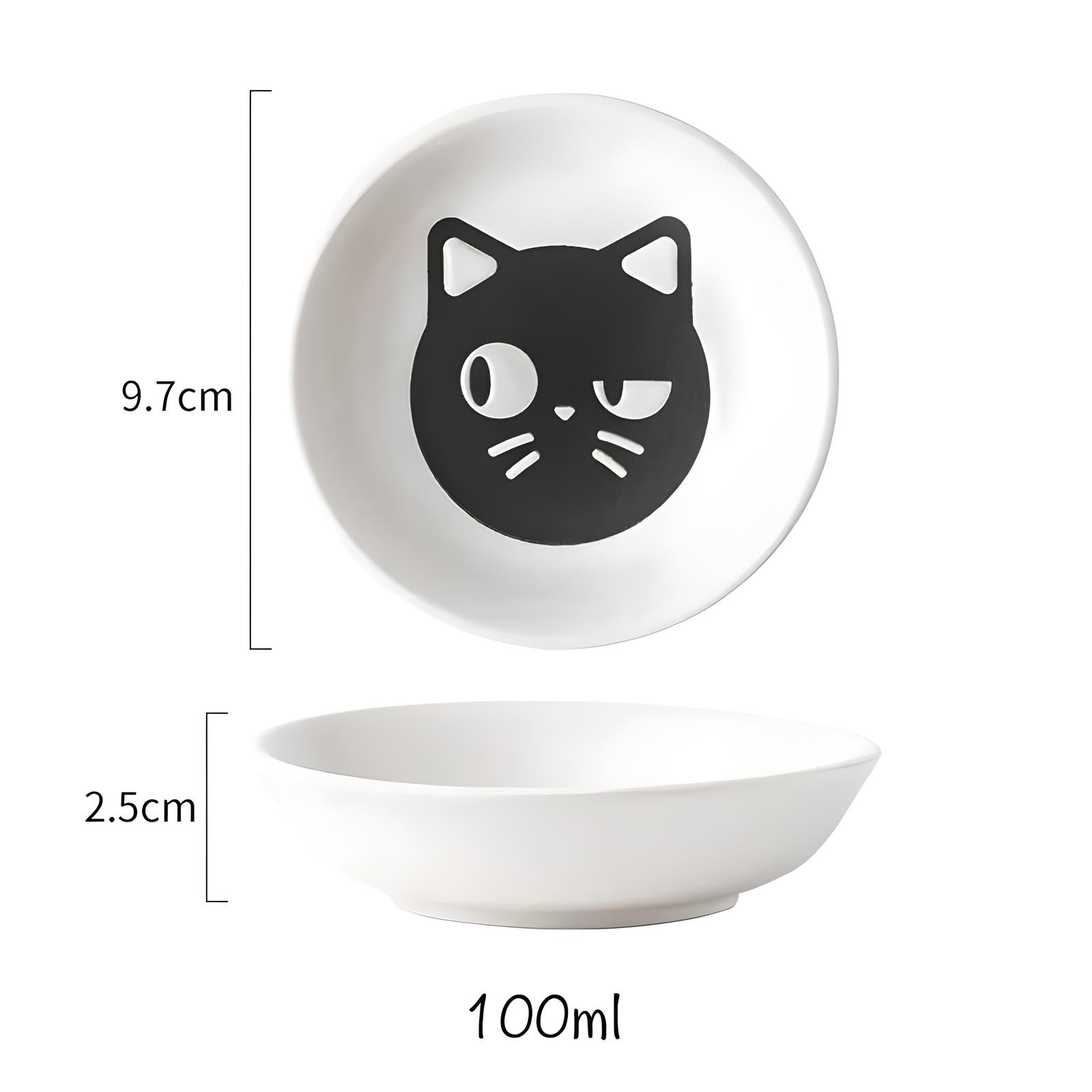 Cartoon Cat Snack Dish - KITCHUNI