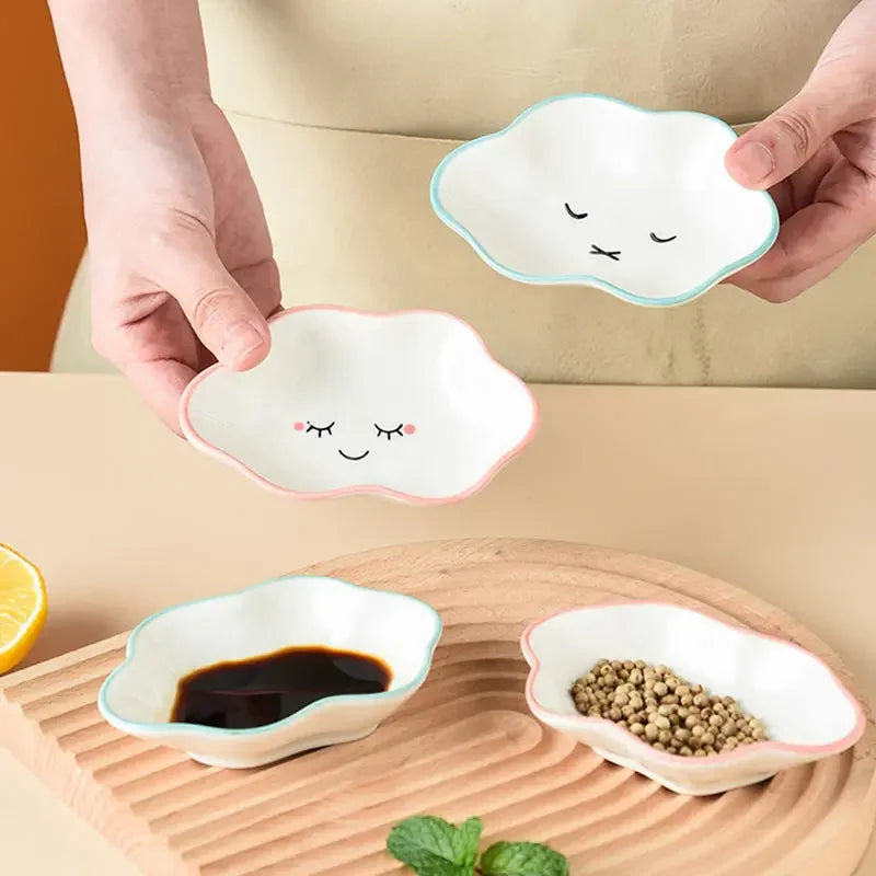 Ceramic Cute Clouds Plate