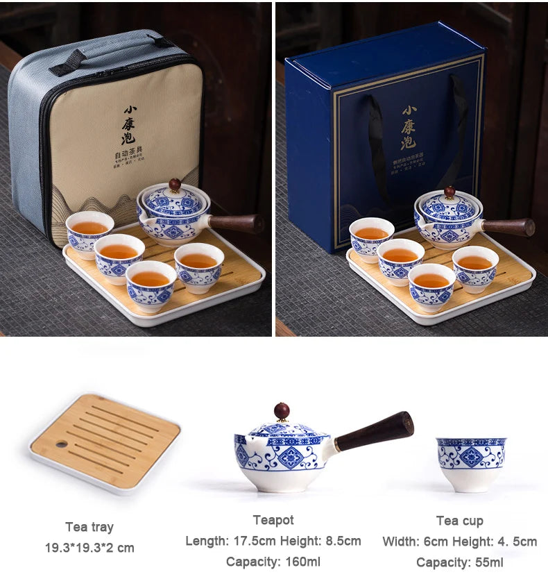 Chinese Gongfu Tea Set Portable All in One Gift Bag - KITCHUNI