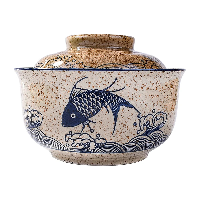 Tranquil Waters 6.5 inch Bowl With Lid - KITCHUNI