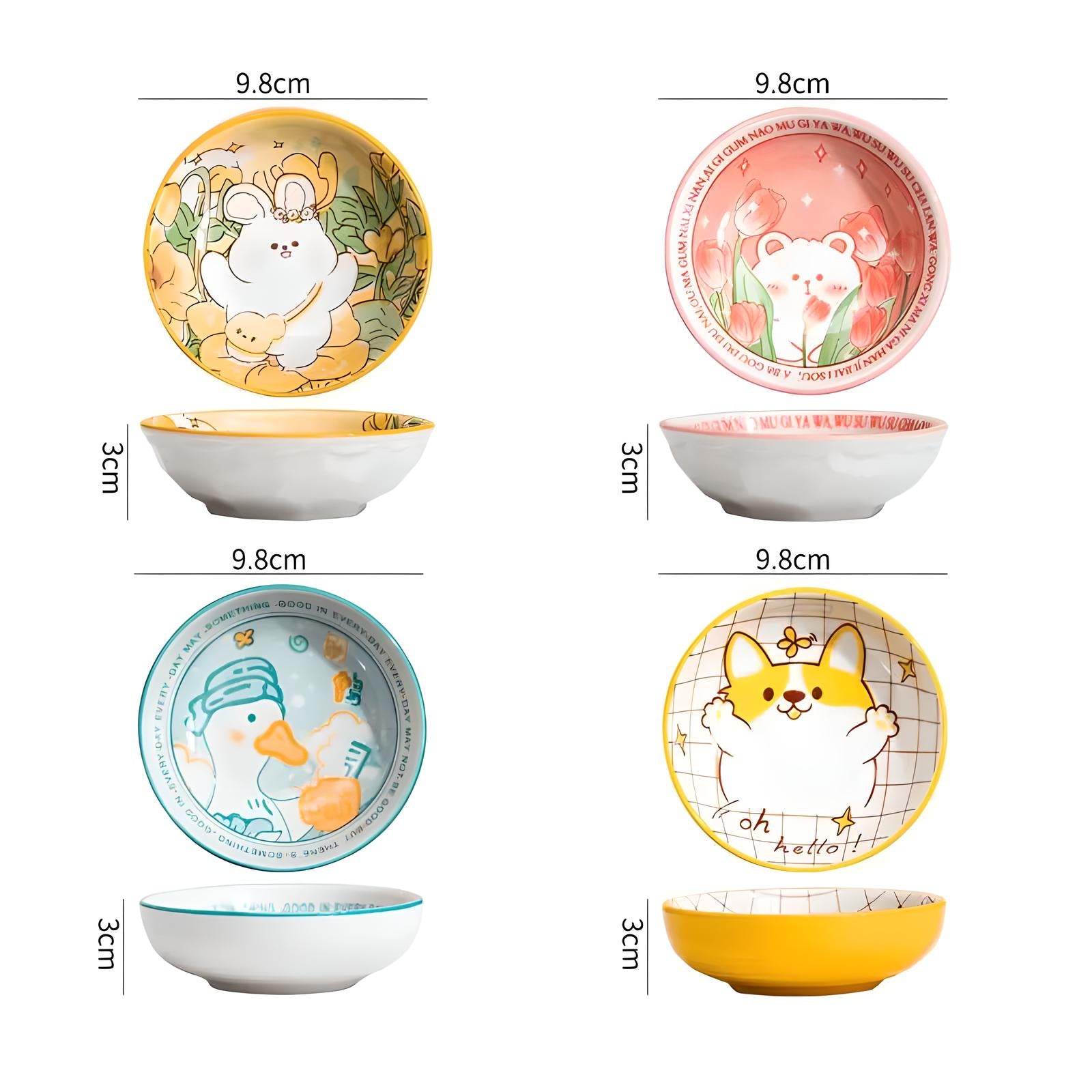 Cute Animal Plates - KITCHUNI