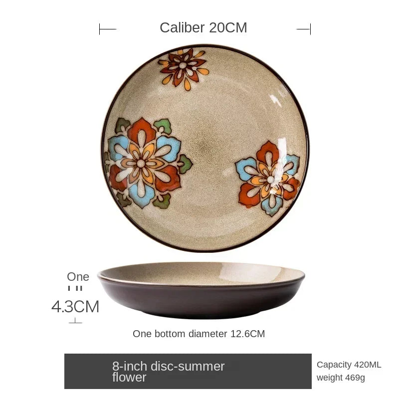 Floral Blossom Plate - KITCHUNI