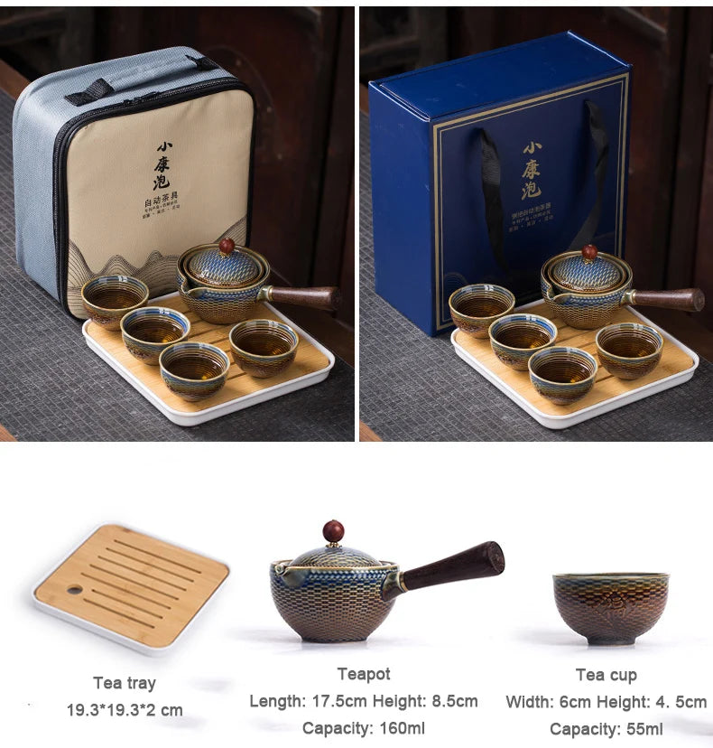 Chinese Gongfu Tea Set Portable All in One Gift Bag - KITCHUNI