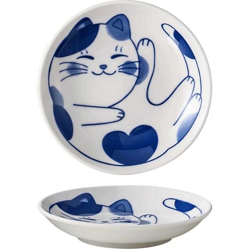 Japanese Lucky Cat Plate - KITCHUNI