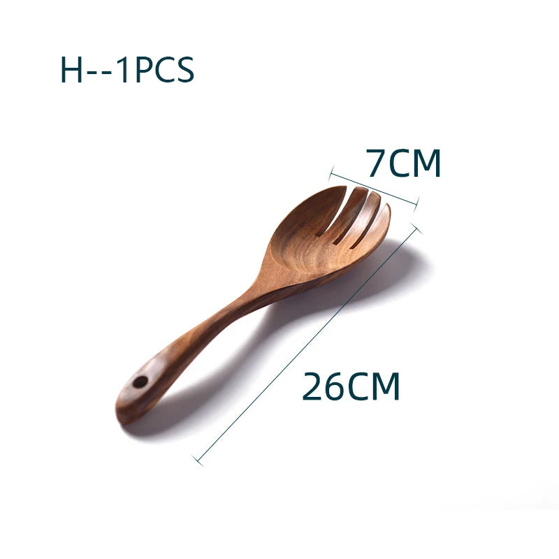 Natural Teak Spoon Spatula - KITCHUNI