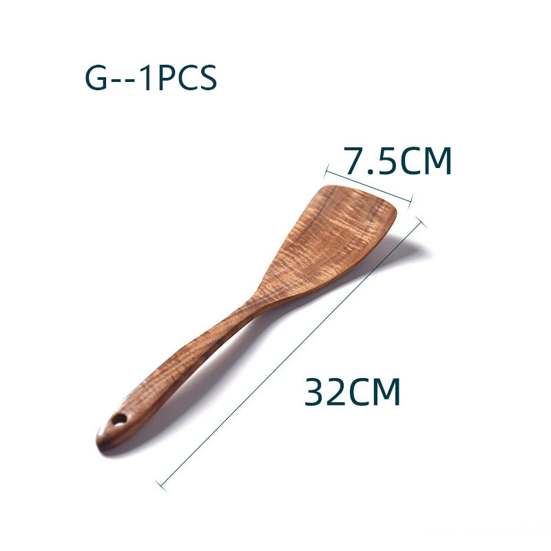 Natural Teak Spoon Spatula - KITCHUNI